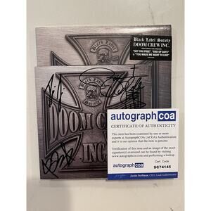 Black Label Society Doom Crew Inc CD Signed Autographed Booklet Zakk Wylde COA 6